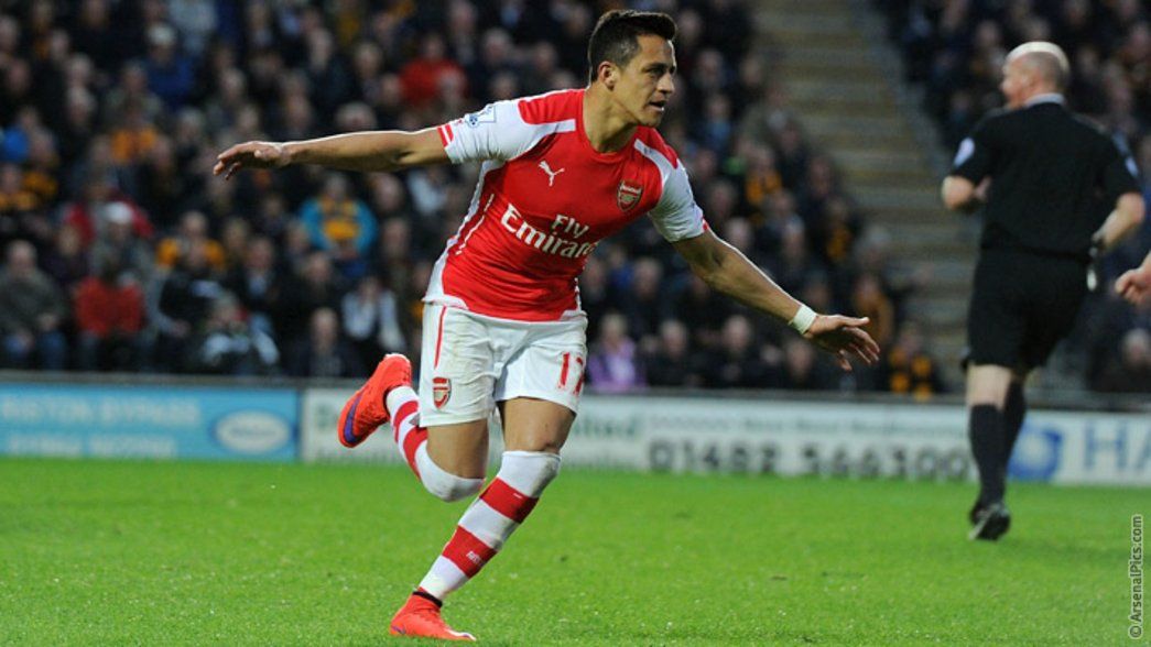 Alexis scores against Hull City