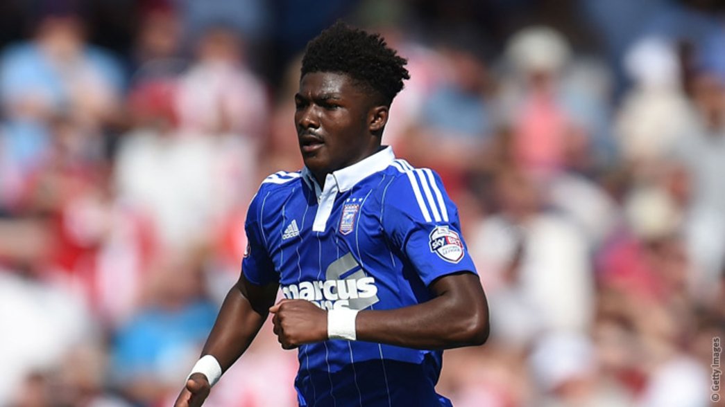 Ainsley during his time on loan at Ipswich
