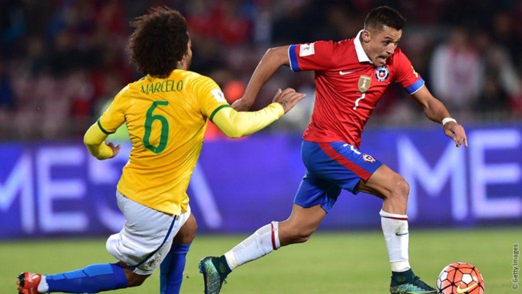 Alexis Chile against Brazil