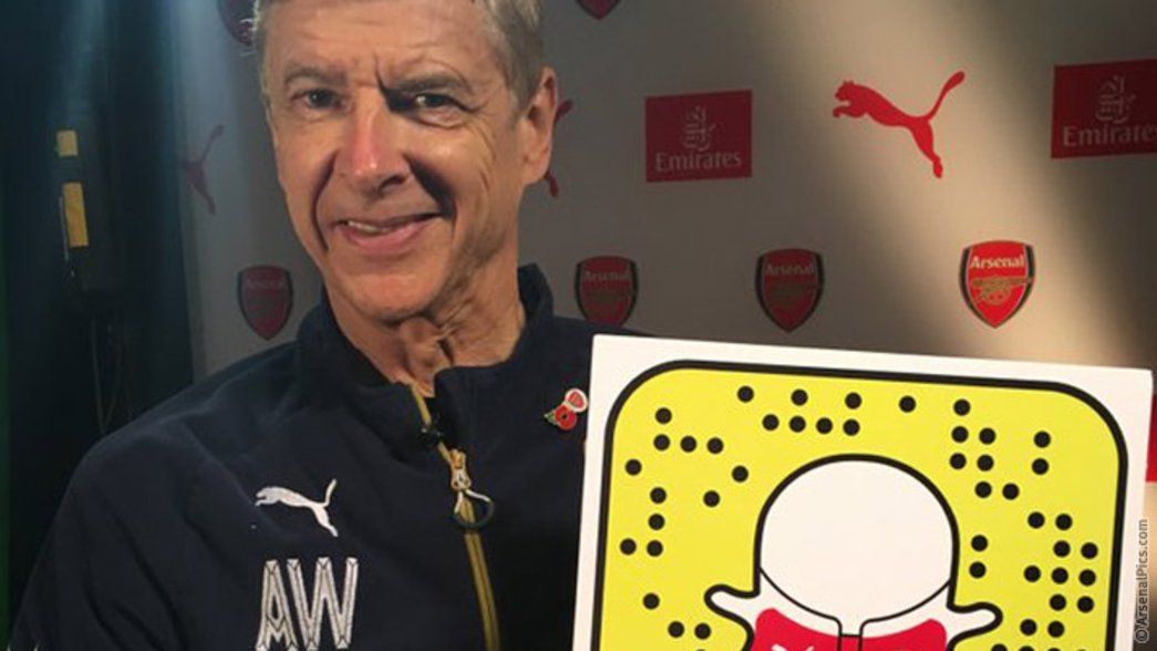 Wenger with Snapchat