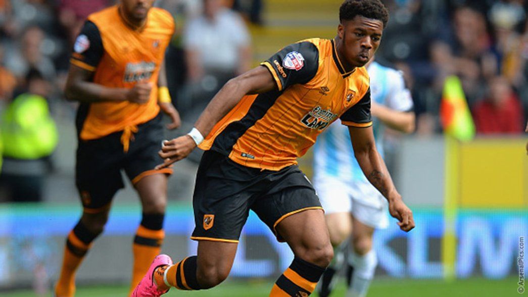 Chuba Akpom in action