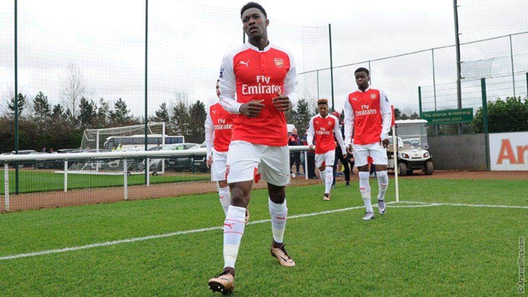 Danny Welbeck in action for the under-21s