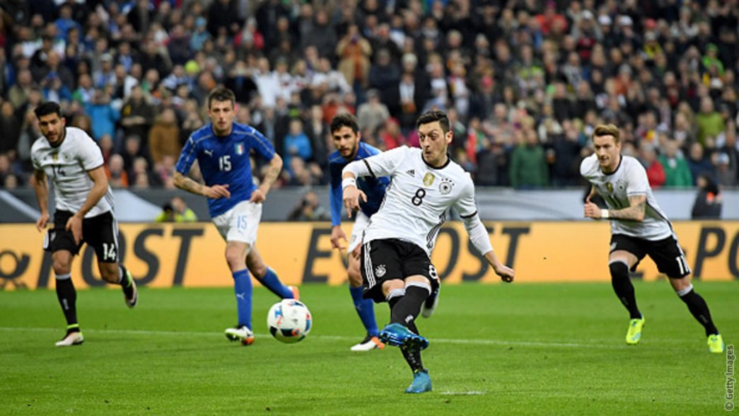 Mesut Ozil in action for Germany