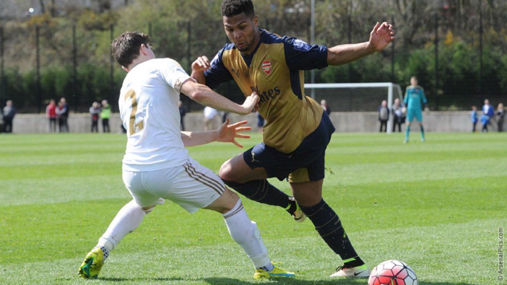 Gnabry playing for the under-21s