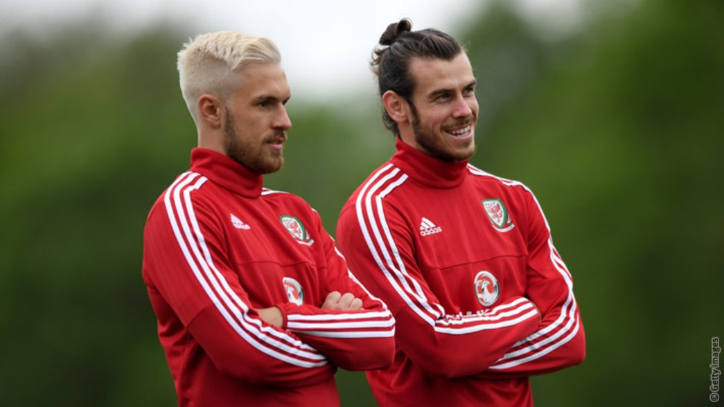 Aaron Ramsey with Wales