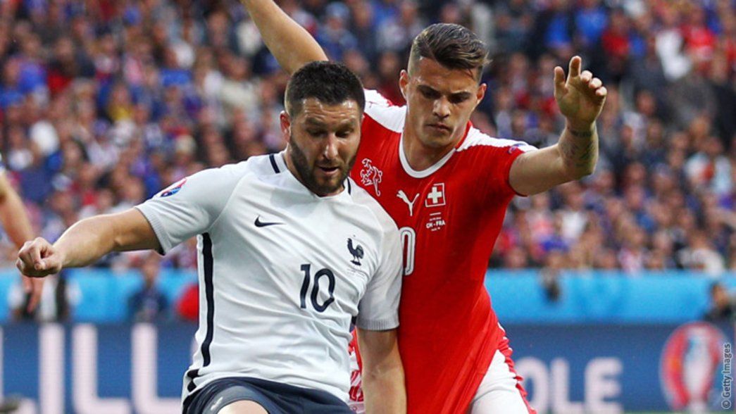 Xhaka in action against France