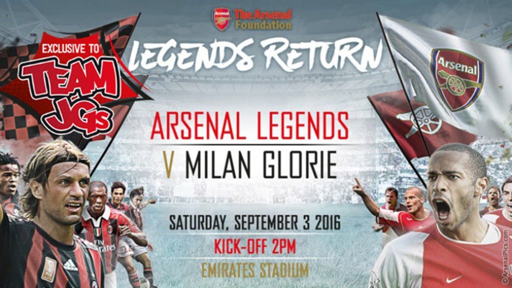 Junior Gunners Legends competition