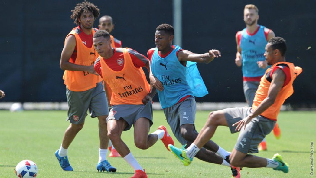 Arsenal train in the United States