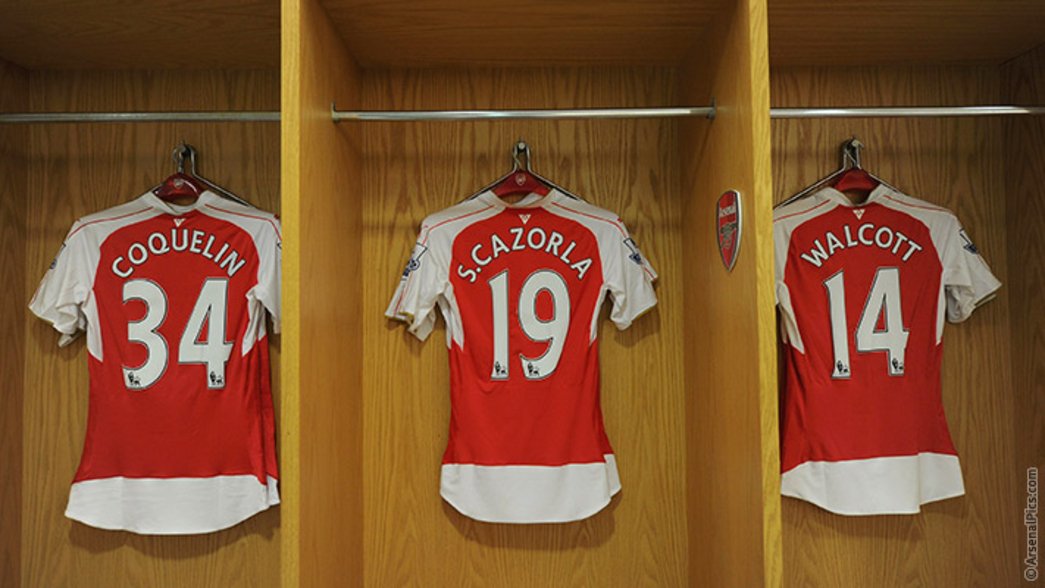 arsenal players with their jersey numbers