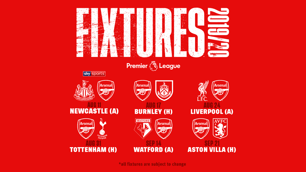 Premier League fixtures main image