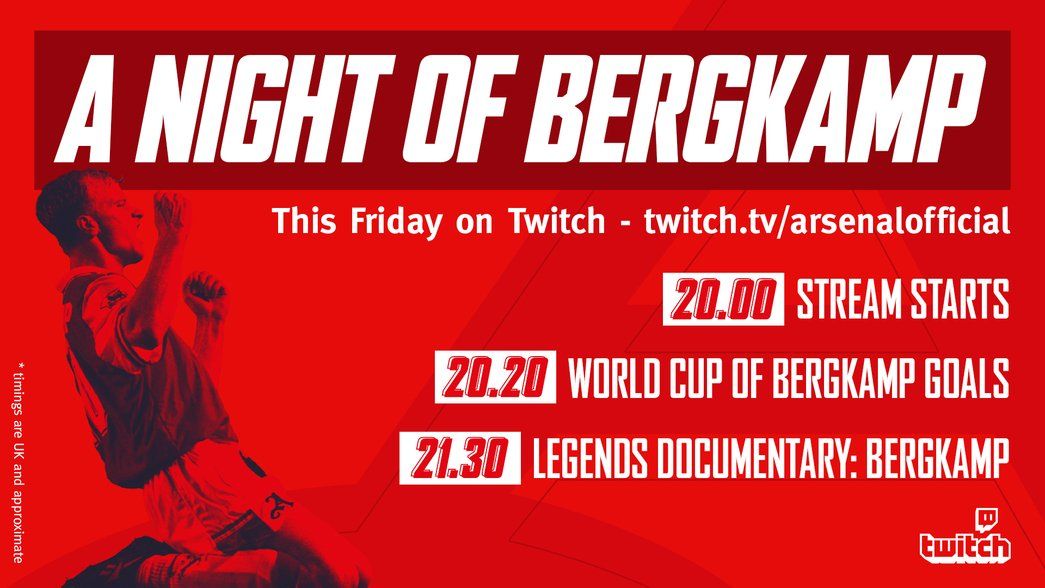 Twitch stream promo for Bergkamp