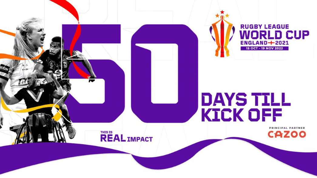 50 days to go until the Rugby League World Cup