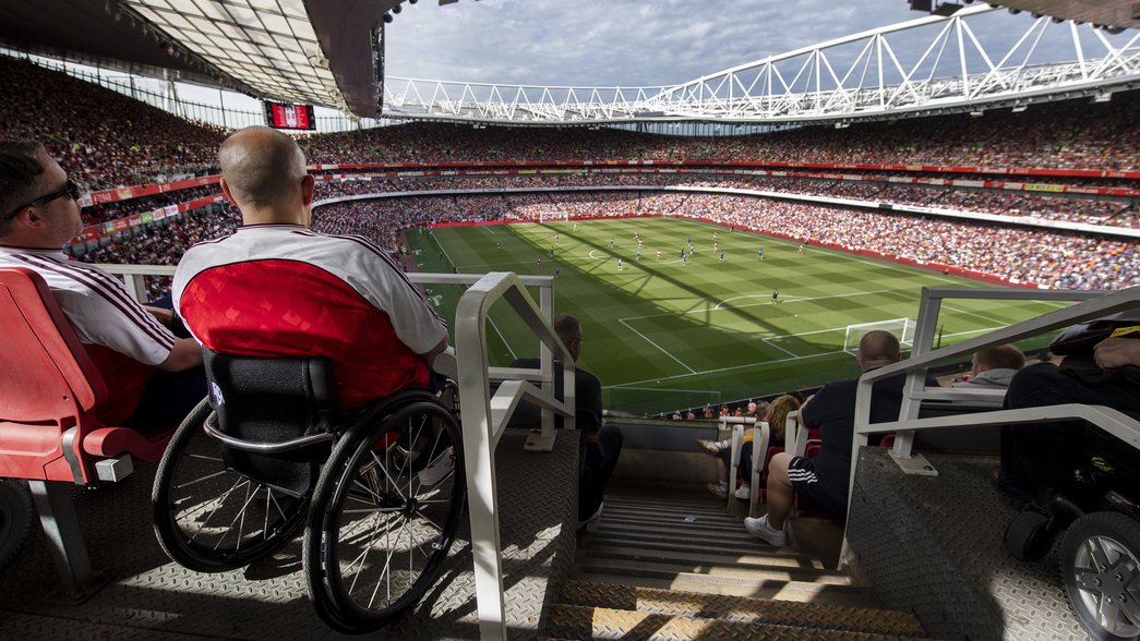 Wheelchair User at Emirates Stadium
