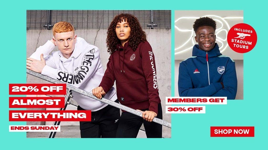 20% off Arsenal Direct