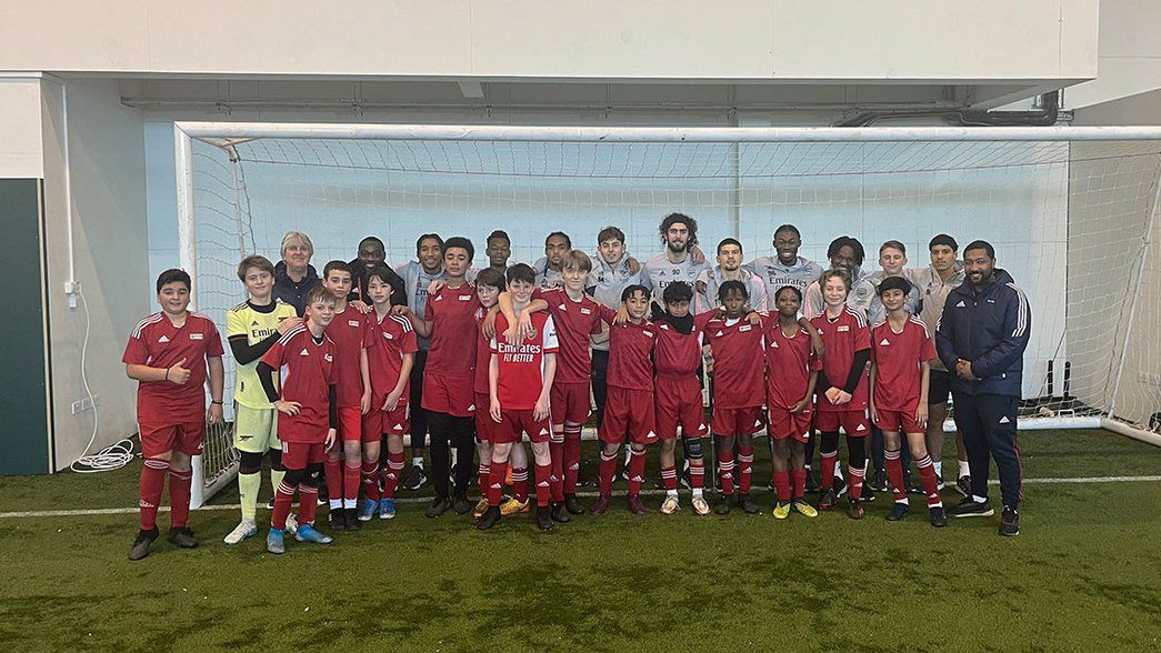 Arsenal in the Community Academy Under-18s training