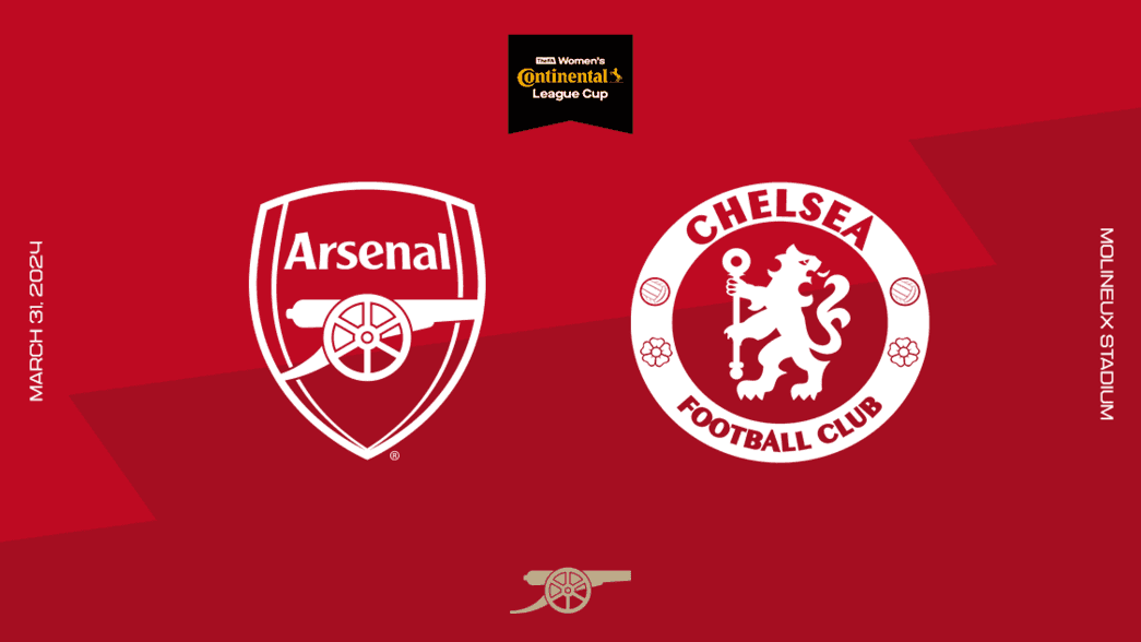 Conti Cup Final: Arsenal v Chelsea. March 31, 2024. Molineux