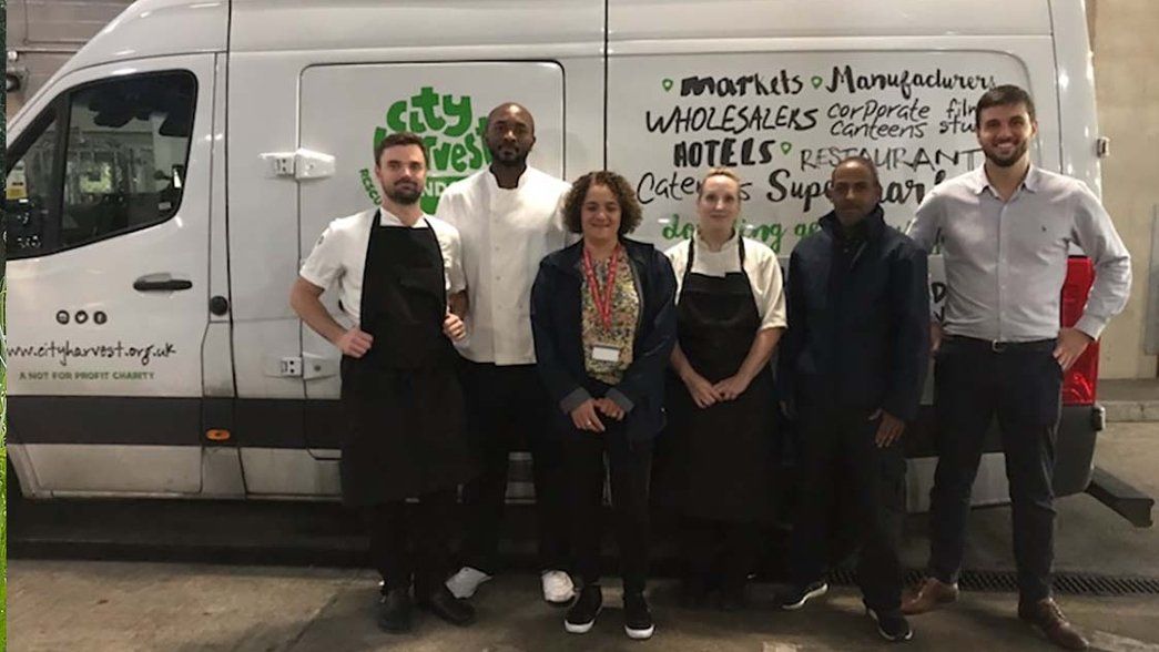 Delaware North, Arsenal staff and City Harvest co-ordinate to get food to charitable causes