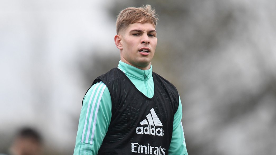 Emile Smith Rowe in training