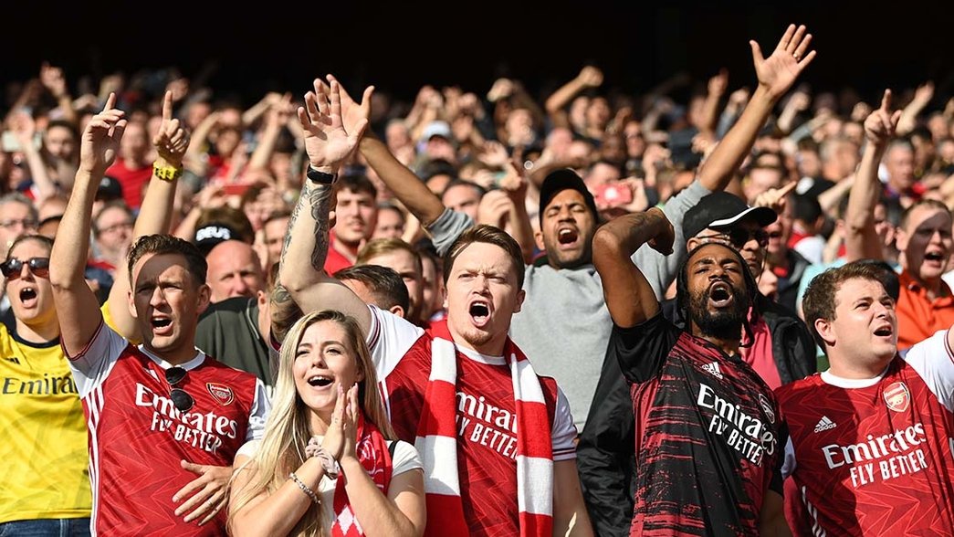 Arsenal fans at Emirates Stadium