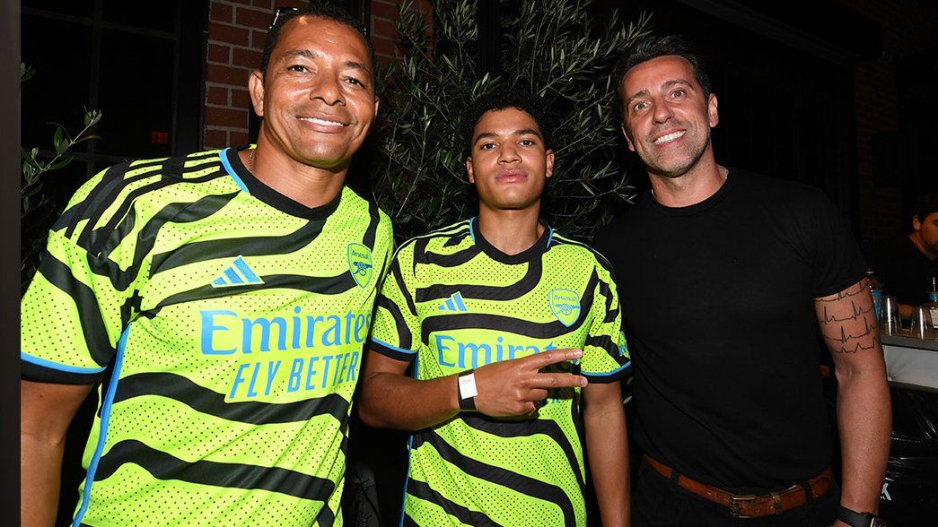 Gilberto, Antslive and Edu at the supporters' event