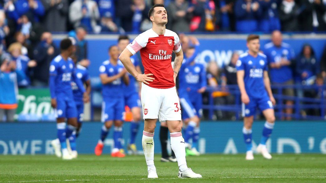 Granit Xhaka after the Leicester game