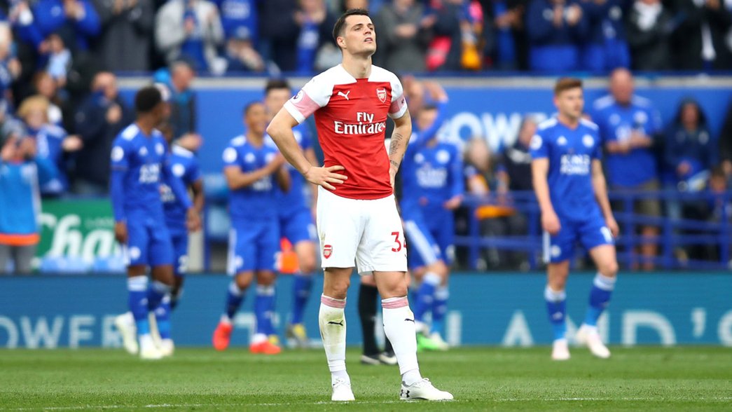 Granit Xhaka after the Leicester game