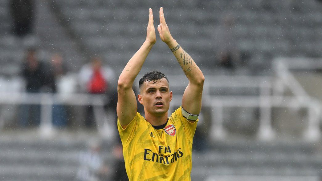 Granit Xhaka after our win at Newcastle
