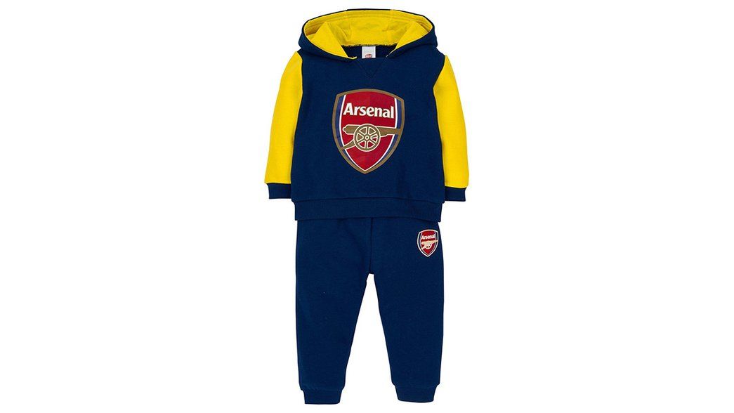 Arsenal Baby Crest Hoodie Navy