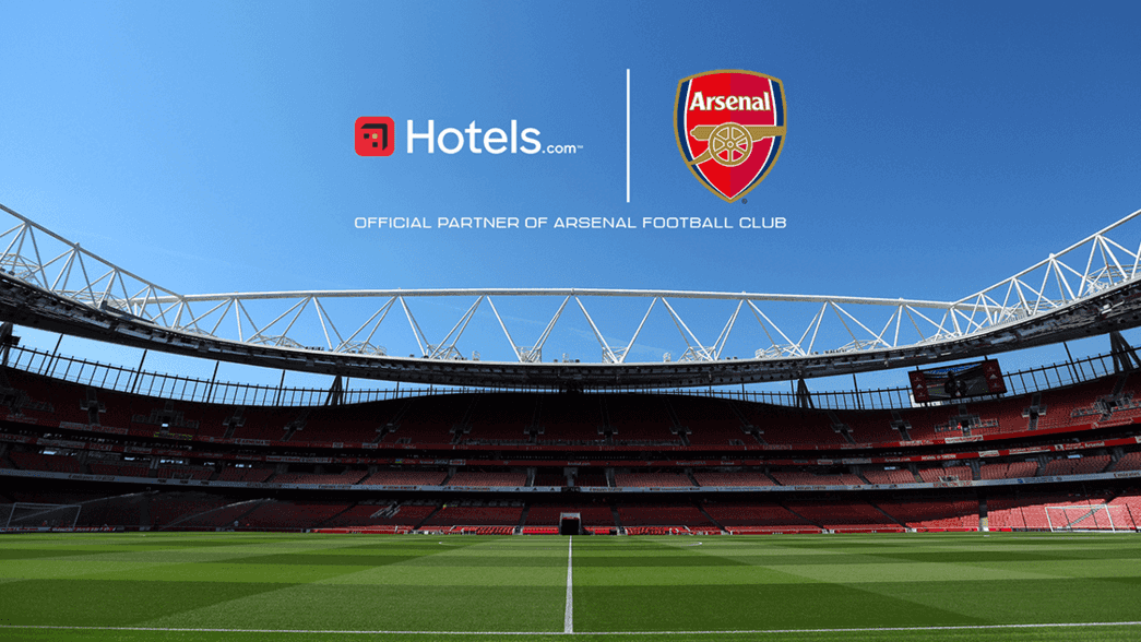 Hotels.com - an official partner of Arsenal Football Club