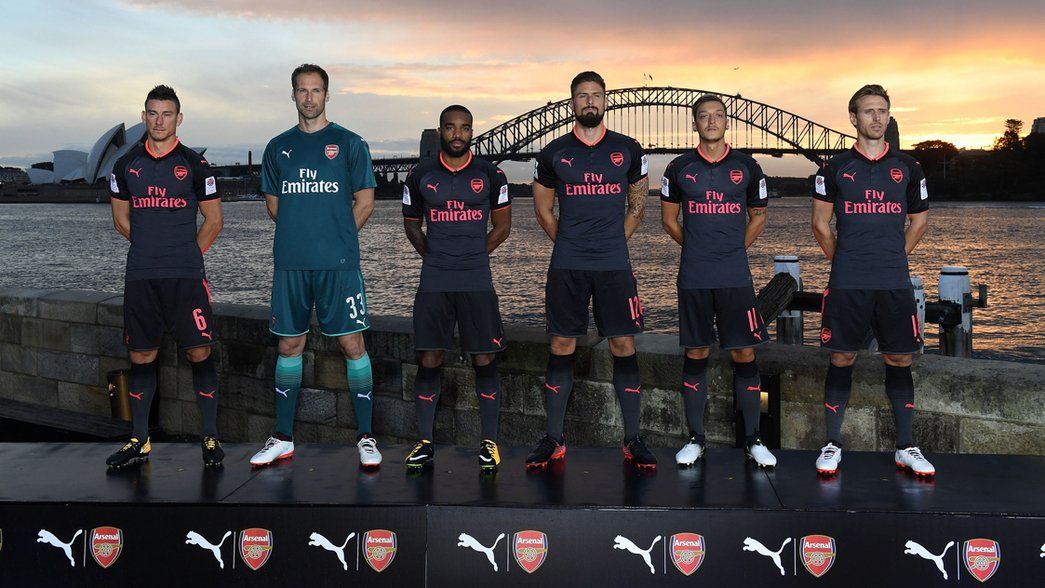Arsenal launch third kit in Sydney
