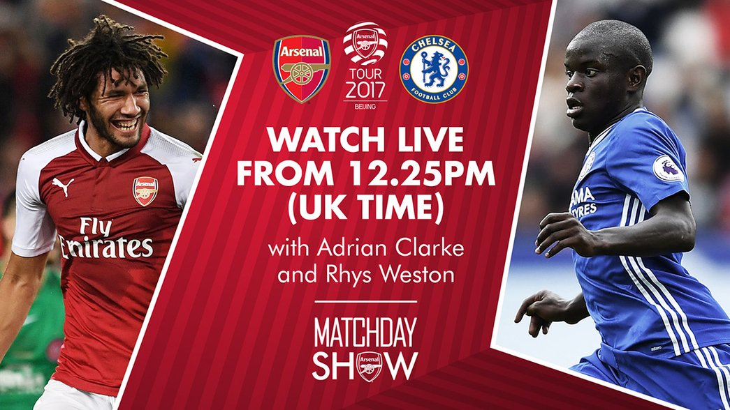 Arsenal v Chelsea matchday show promotion