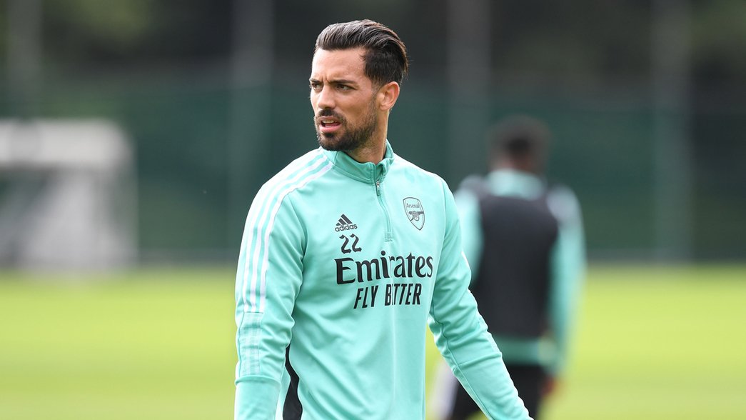 Pablo Mari in Arsenal training