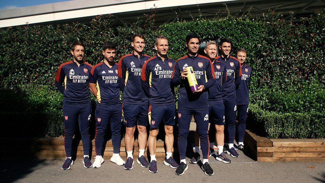 Mikel Arteta and his staff