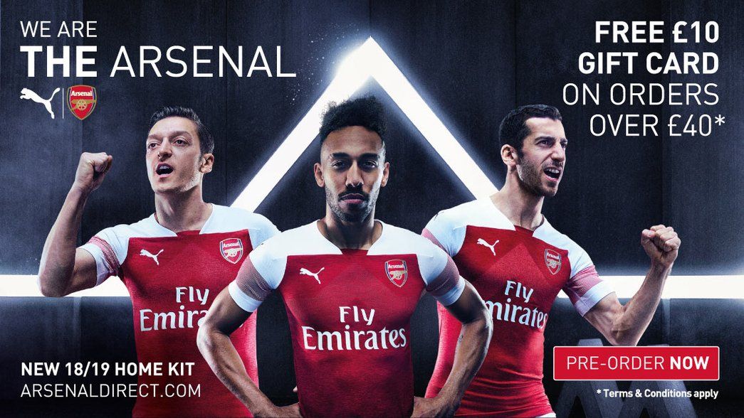 Arsenal and PUMA unveil new home kit 2018/19