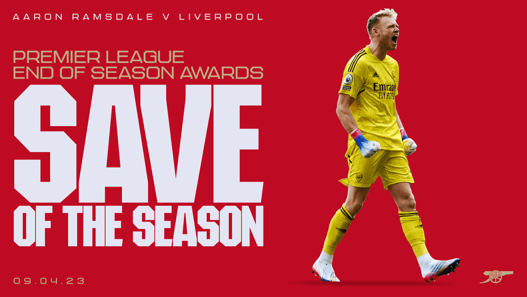 Aaron Ramsdale has been nominated for the Premier League's Save of the Season award