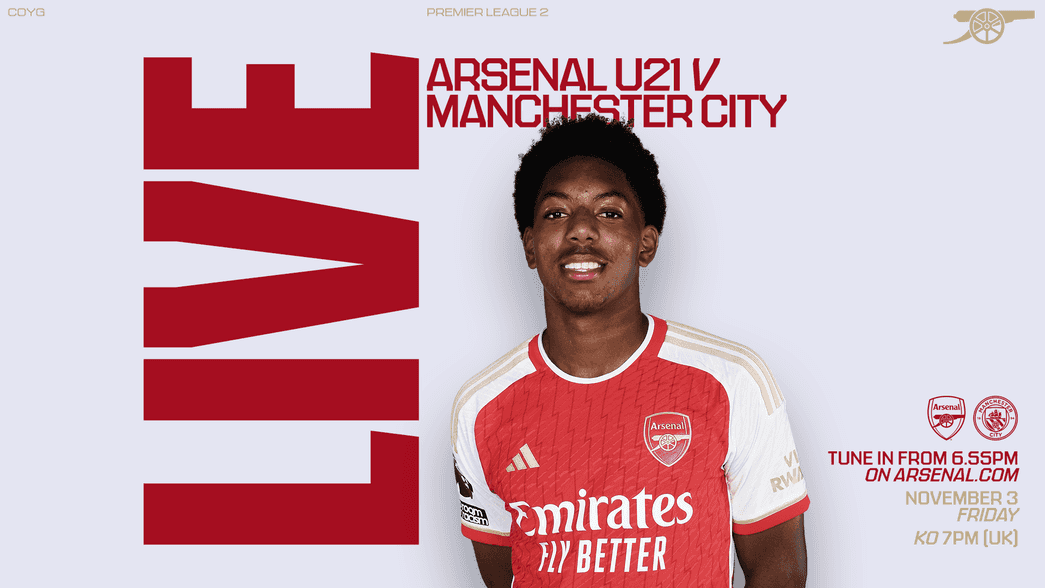 LIVE: Arsenal U21 v Manchester City U21