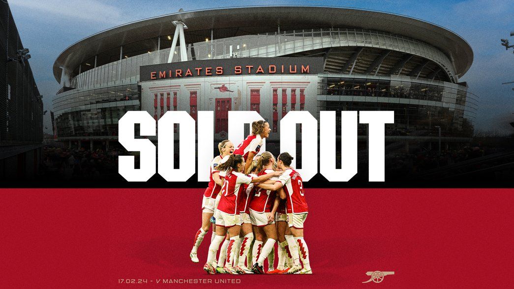 Emirates Stadium is sold out for the very first time for a WSL fixture