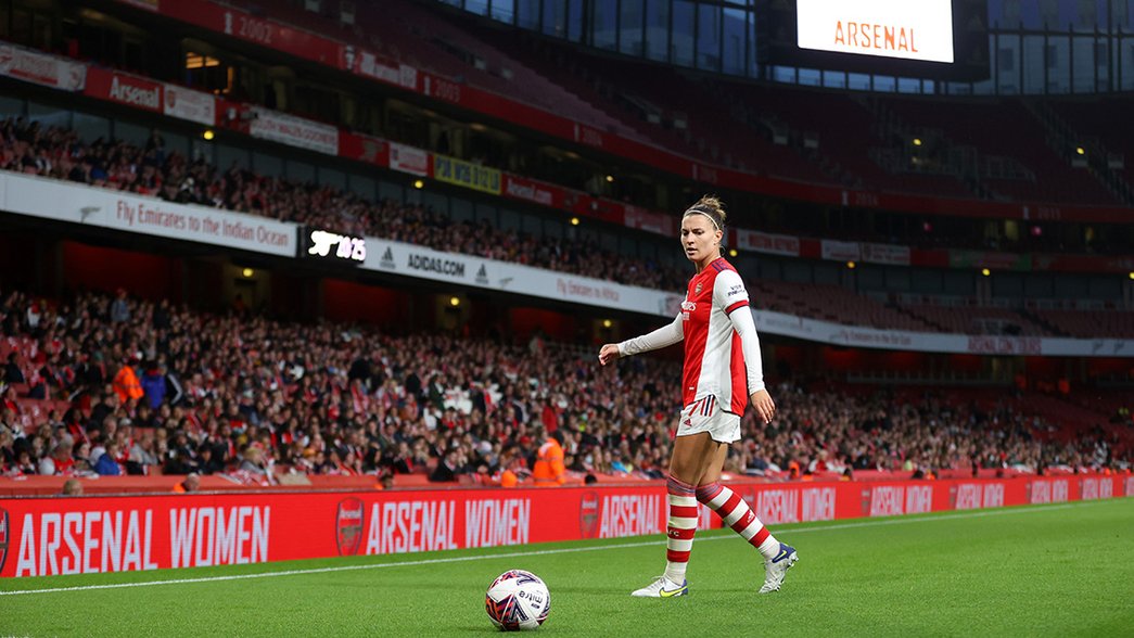 Steph Catley at the Emirates