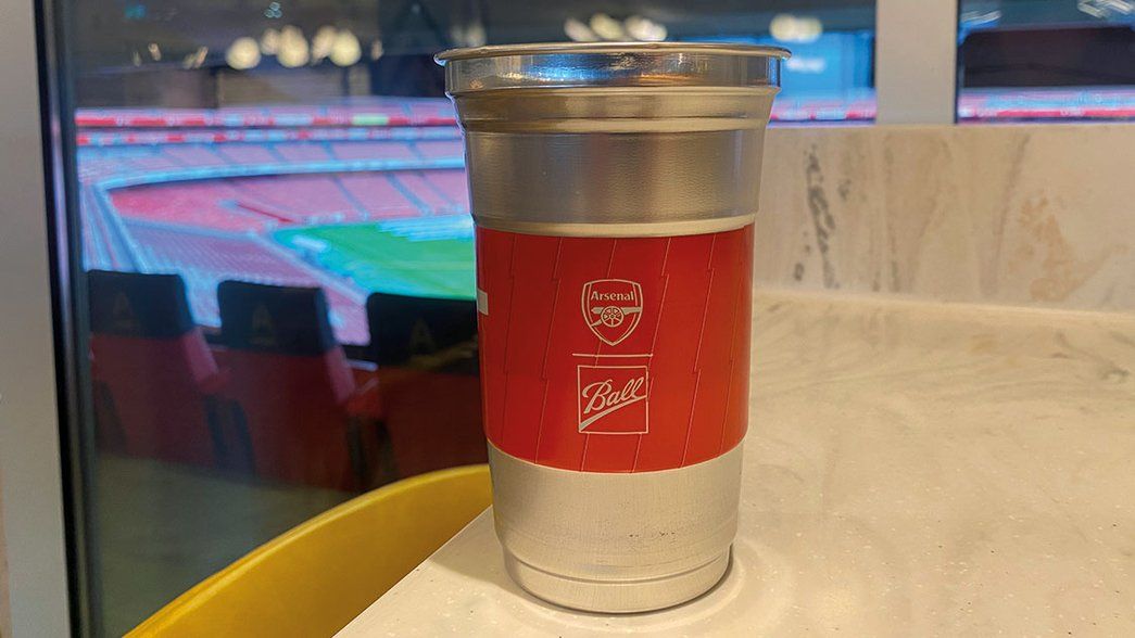 Arsenal aluminium cups