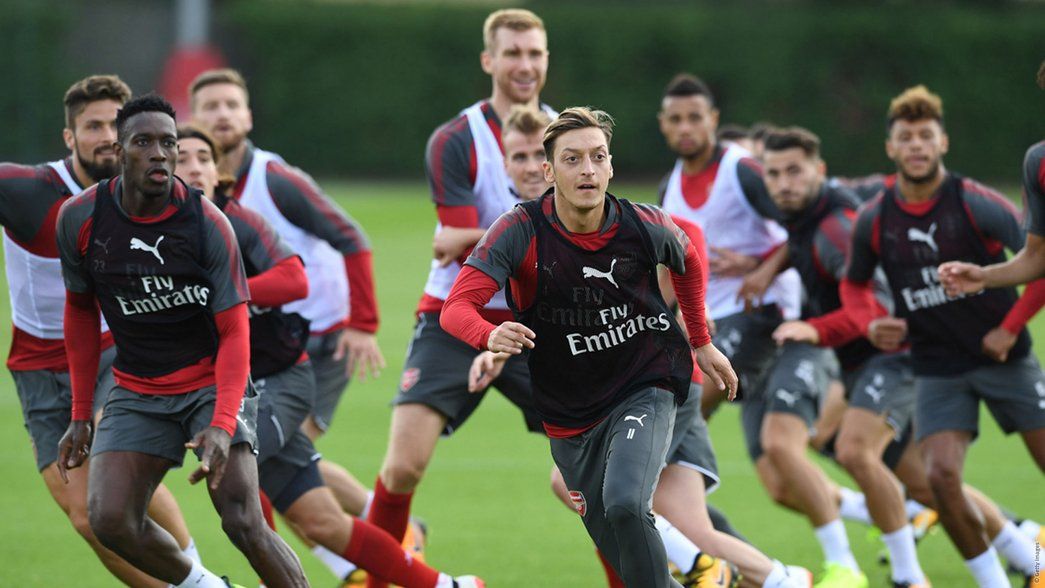 The team train for the final time before facing Leicester