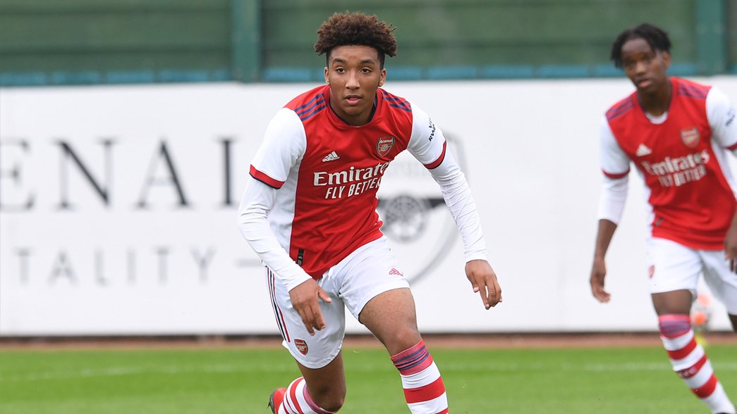 Bradley Ibrahim in action for Arsenal U-18s