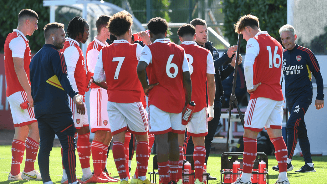 Arsenal U18 in action at London Colney