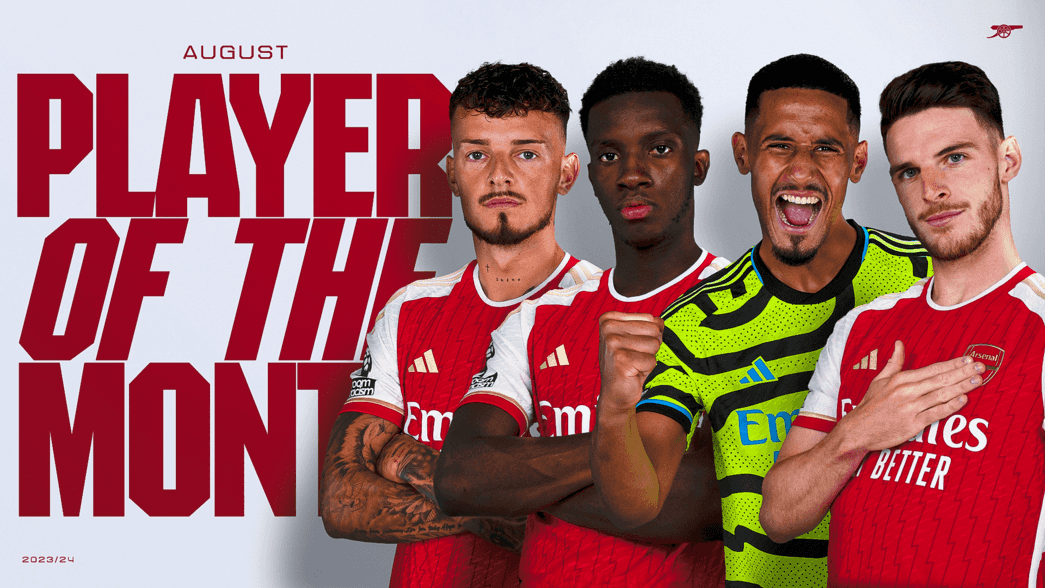 Arsenal's Player of the Month for August