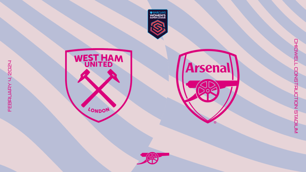 West Ham United v Arsenal in the Barclays Women's Super League