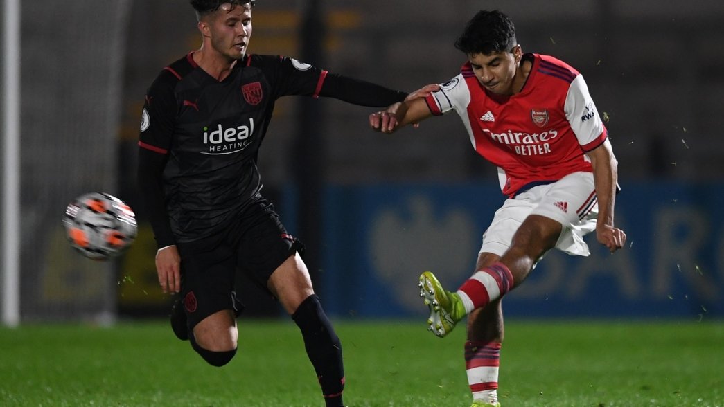 Salah-Eddine in action for Arsenal U-23s against West Brom