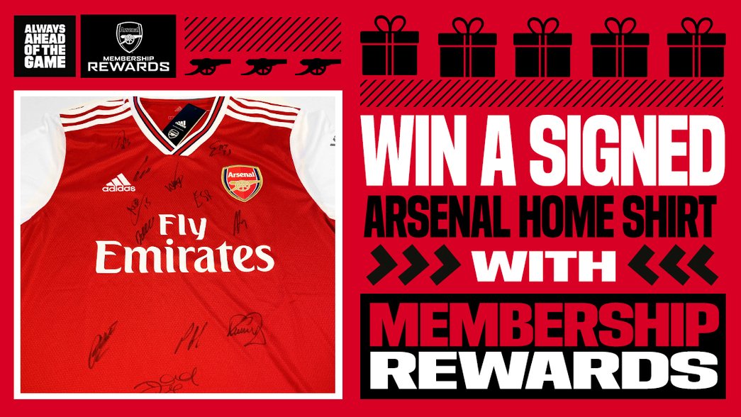 Win a signed 2019/20 Arsenal Home Shirt 