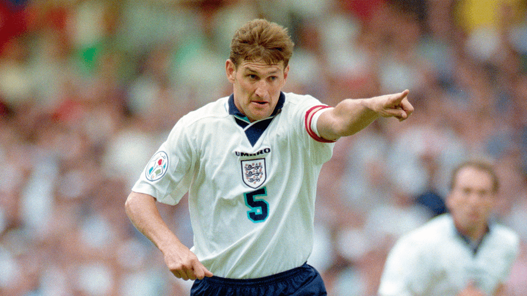 Tony Adams playing for England in 1996