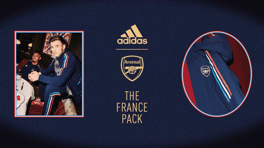 The adidas x Arsenal France pack