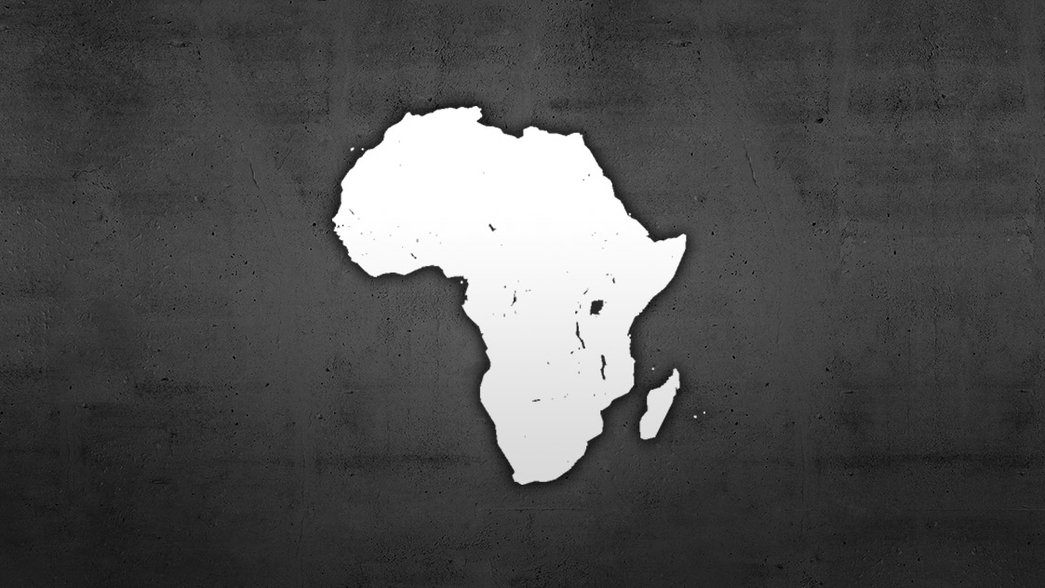 Map outline of Africa