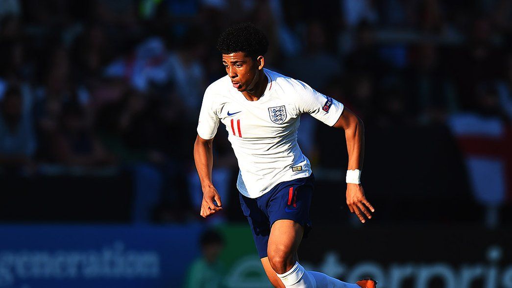 Xavier Amaechi in action for England